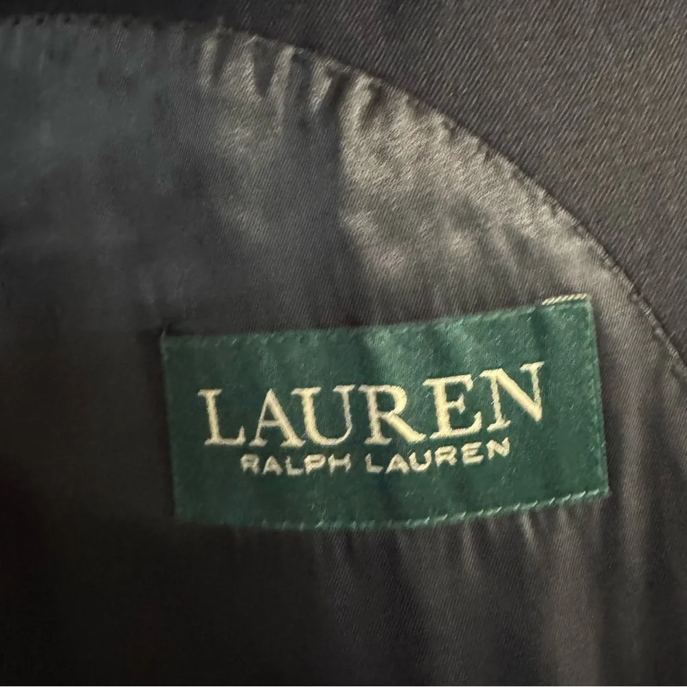 Lauren Ralph Lauren Suit Jacket 2 Button Wool Blue 42R - Picture 6 of 7